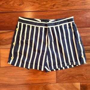 Banana Republic Ryan Blue‎ and White Striped Shorts